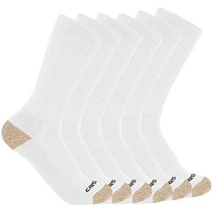 Carhartt 6 paar herensokken, middelzware sokken, Wit, L