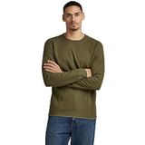 G-STAR RAW Heren Jirgi Tweeter Slim LS T-shirts, groen (Dark Olive D23475-d271-c744), L