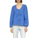 s.Oliver - Blouse - Blauw - Blouseshirt - Lange Mouw