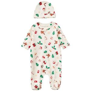 United Colors of Benetton T-shirt voor jongens en meisjes, Wit, 50 cm