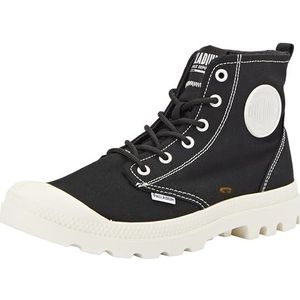 Palladium Pampa White, unisex sneakers, zwart, 43, Zwart, 43 EU