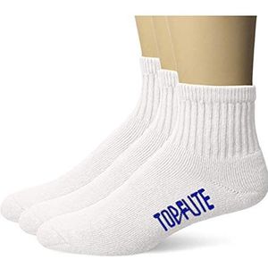 Top Flite Heren Sokken (Pack van 3), Kleur: wit, L