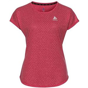 Odlo Dames Run Easy Linencool T-shirt met ronde hals, Holly Berry Melange, XL