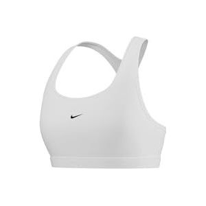 Nike W NK Swsh LGT SPT Bra Sportbeha voor dames, wit/zwart., XL