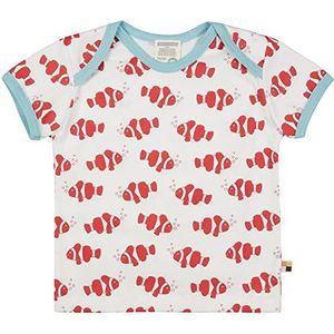 loud + proud Uniseks baby-opdruk, GOTS-gecertificeerd T-shirt, chili, 62/68 cm