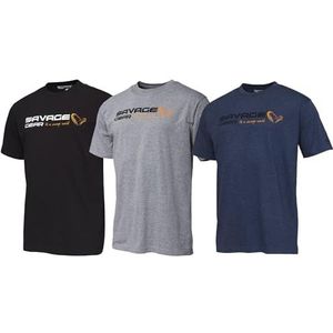 Savage Gear Signature Logo T-Shirt - Premium Katoenen Vissen & Outdoor T-shirt voor vissers, kampeerders & jagers | Zacht, ademend & duurzaam vrijetijdskleding XXL