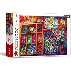 Trefl - Een avondje puzzelen - Puzzel met 3000 stukjes - Puzzel voor Liefhebbers van het leggen van Puzzels, DIY, Plezier, Klassieke Puzzel voor Volwassenen en Kinderen vanaf 15 jaar