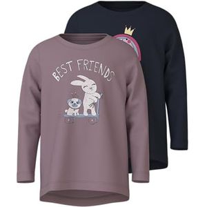 Name it mini Meisjesshirt (2 stuks), Dark Sapphire, 92