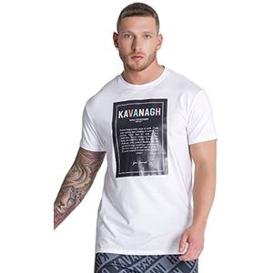 Gianni Kavanagh White Unstoppable Tee T-shirt voor heren, Wit, M