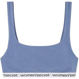 Women'Secret Gevoerde beha met logo voor dames, Lichtblauw, M