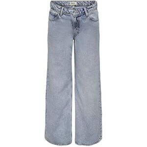 ONLY Dames ONLCHRIS REG Low Wide DNM MAS412 NOOS Jeans, Light Blue Bleached Denim, 29/32