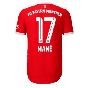 FC Bayern München Sadio Mane Kit voor heren, naamblok, wit, one size