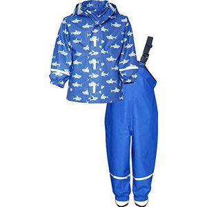 Playshoes - Regenpak - Blauw - Haaien - Kinderen