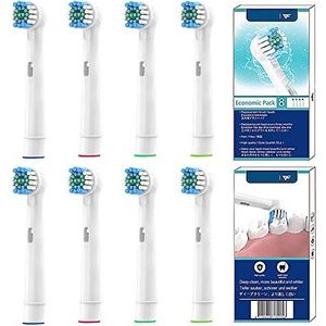 YanBan - Vervangende Tandenborstelkoppen - Compatibel met Oral B - 8 Stuks