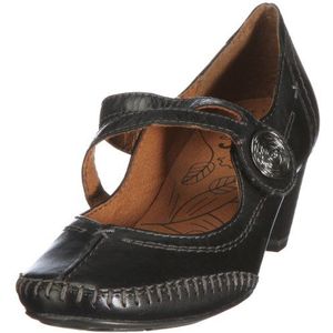 Jana Dames natuurlijke instappers, zwart, 40 EU X-breed