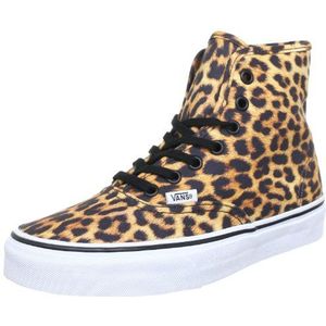 Vans Unisex - Volwassen U Authentic HI (Leopard) Zwart Hoge Top, Veelkleurige Leopard Zwart, 42 EU