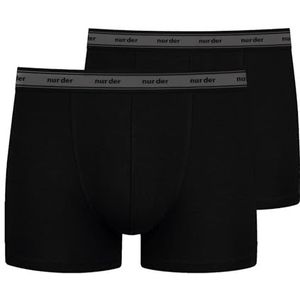 Nur Der Heren Boxer Organic Cotton Double Boxershorts, zwart, XL