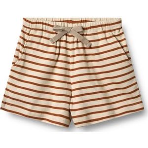 Wheat - Kalle - Korte Broek - 9447 - Caramel Gestreept - GOTS Gecertificeerd