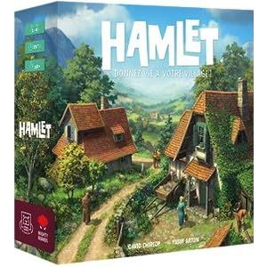 Hamlet – GRRRE Games – spel voor het plaatsen van tegels en arbeiders – beheer van hulpbronnen vanaf 10 jaar