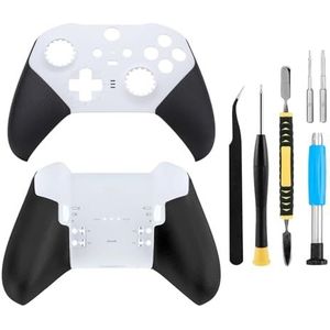 Behuizing voor achterkant Shell Faceplate Cover Vervanging Reparatieset voor Xbox One Elite Series 2 Controller (wit)