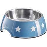 Bowl of Hunter Melamine, for dogs and cats, with maritime design, indoor bowl of removable stainless steel.