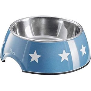 Bowl of Hunter Melamine, for dogs and cats, with maritime design, indoor bowl of removable stainless steel.