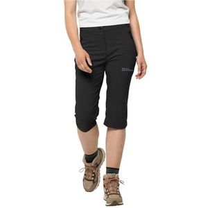 Jack Wolfskin Activate Light 3/4-lengte broek voor dames, wandelen, zwart, 34 (EU), Zwart, 60