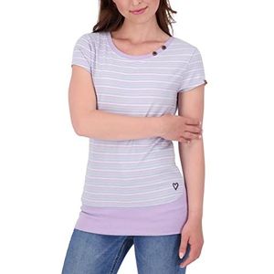 ALIFE and Kickin CocoAK Z Shirt met korte mouwen voor dames, Digitale lavendel, XS