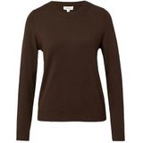 s.Oliver - Gebreide Trui - Coffee Brown - Gemaakt van Viscose