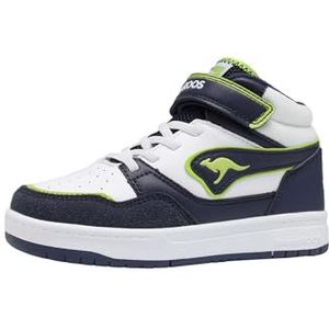 KangaROOS Jongens K-cp Dunkin Mid Ev Sneakers, Dk Navy Lime, 32 EU