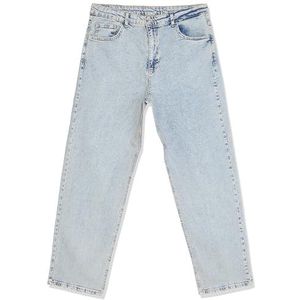Blue Baggy/90's Straight Fit Jeans Loose Denim Broek TMNSS24JE00012, Blauw, 31, blauw, 31W