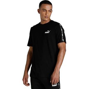 PUMA Essentials Tape heren sport T-shirt zwart Zwart Maat M