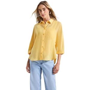 STREET ONE - Overhemdblouse - Buttercream yellow - Met Borstzak
