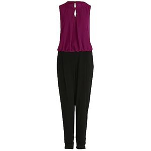 Vera Mont Jumpsuit voor dames met cut-outs, Patch zwart/paars, 40