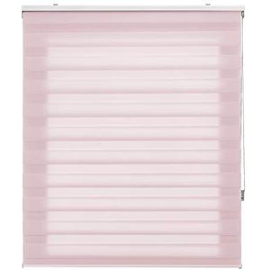 Blindecor Rolgordijnen op maat voor nacht en dag - kleur roze, 160 x 180 cm (breedte x hoogte), stofmaat 157 x 175 cm, nacht- en dagrolgordijn