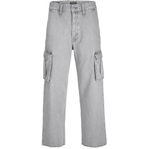 JJIALEX JJCARGO MF 313 STYD LN, Grey denim, 30W x 34L