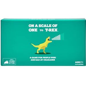 On a Scale of One to Trex by Exploding Kittens - Card Games for Adults Teens & Kids - Fun Family Games