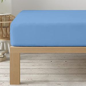 Degrees home Collection Hoeslaken, 90 x 190 x 33 cm, microvezel, geborsteld polyester, lichtblauw