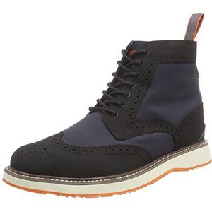 SWIMS Barry Brogue Desert Boots voor heren, meerkleurig marineblauw zwart 284, 46 EU