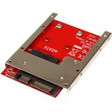 StarTech.com - SAT32MSAT257 - mSATA naar SATA Adapter - Aluminium - Ondersteunt SATA III
