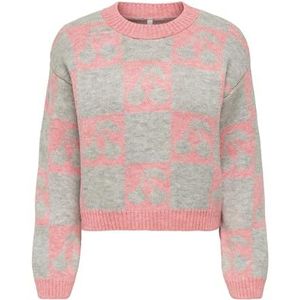 Onlhappie Ls Pullover KNT, Strawberry Ice, L