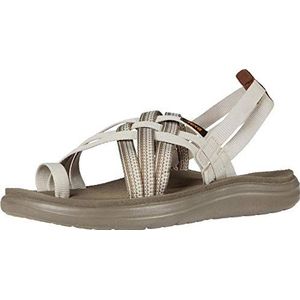 Teva Voya Strappy Flat Sandaal voor dames, Uit wit antiguous berk brc, 37 EU