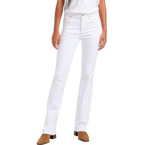Lee Breese Boot Damesbroek, skinny bootcut fit, bootcut pijpen, wit (bright white), 27W x 29L