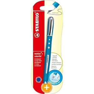 Rollerball - STABILO worker+ colorful - medium - los exemplaar - blauw