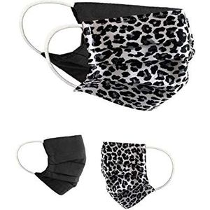 BaF Community-maskers Tieners Tieners Set van 2 Unisex Geïmproviseerd masker Omkeerbaar mondbeschermer Masker Mond- en neusbescherming Omkeerbaar masker Motief Katoen BCI Wasbaar 14 cm breed