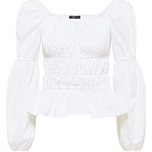 faina Damesblouse 19520152, wit, M