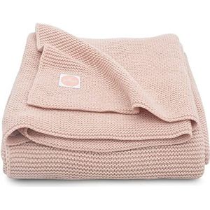 Wieg Deken 75x100cm - Basic Knit - Pale Pink