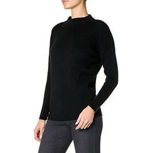 goldenpoint Ajour-pullover voor dames, lange mouwen, zwart, S