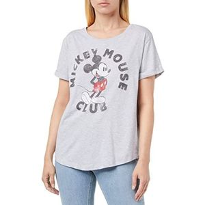 Disney Mickey Mouse Club T-shirt voor dames, Grijs (Sport Grey Spo), M