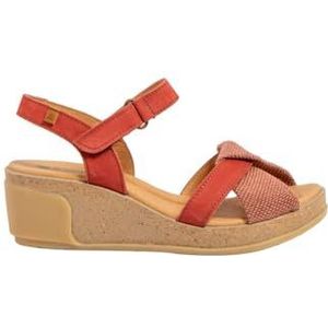 El Naturalista N5038 Leaves, damessandalen, framboos, 37 EU, Framboos, 37 EU